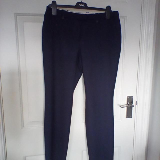 Next Women's Slim Trousers - Navy - UK 12 on Productcaster.