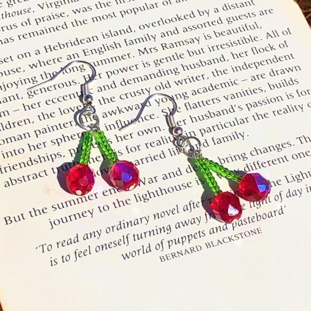 Women's Earrings - Green on Productcaster.