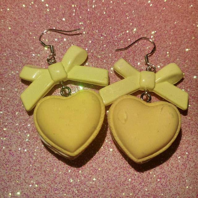 Handmade Women's Earrings - Yellow on Productcaster.