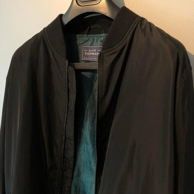 Topman Men's Jacket - Black/Green - L on Productcaster.