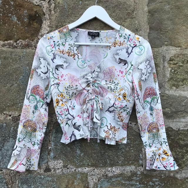 Topshop Women's Blouse - White - 6 on Productcaster.