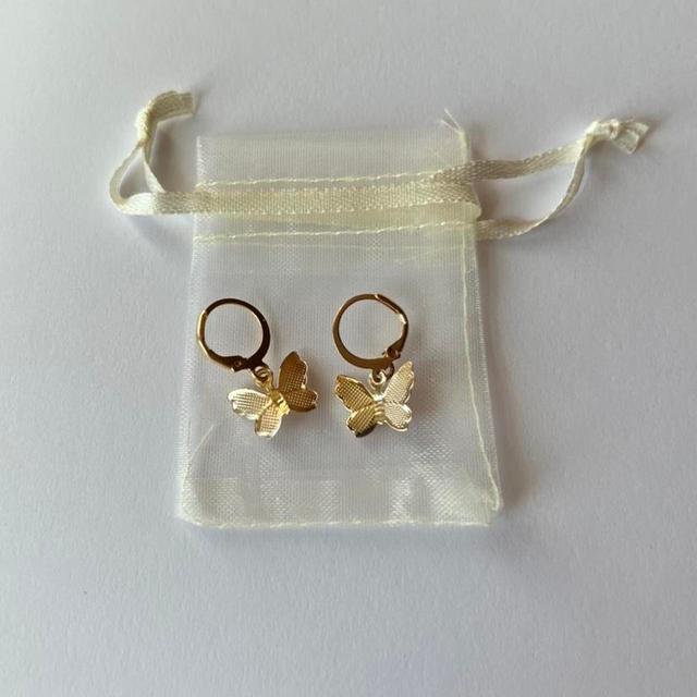 Women's Earrings - Gold on Productcaster.