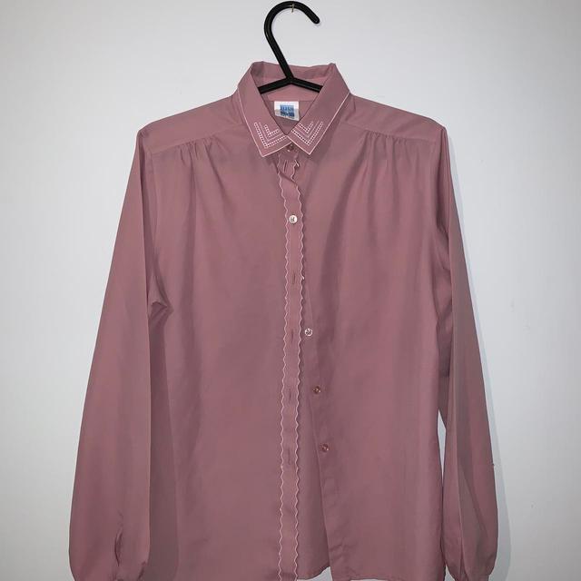 Vintage Women's Blouse - Pink - 10 on Productcaster.