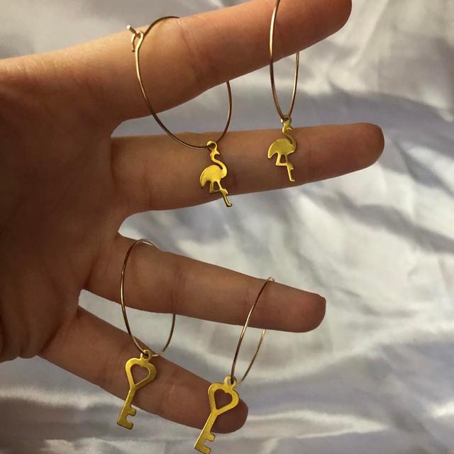 Custom Women's Earrings - Gold on Productcaster.