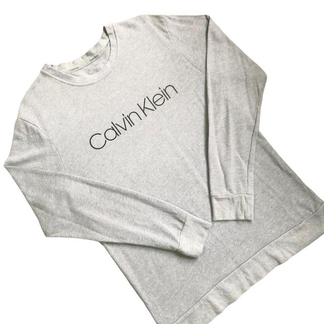 Calvin Klein Men's Sweatshirt - Grey - S on Productcaster.