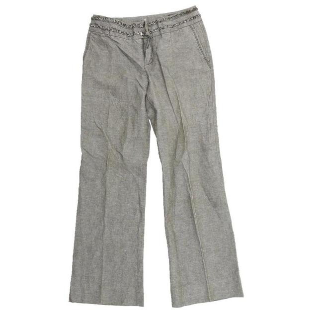 Vintage Women's Trousers - Grey - UK 10 on Productcaster.