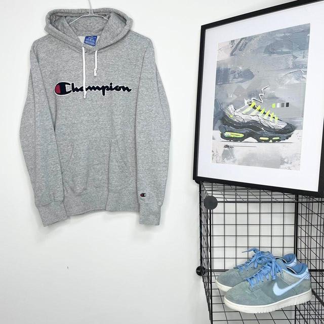 Champion Men's Hoodie - Grey - S on Productcaster.