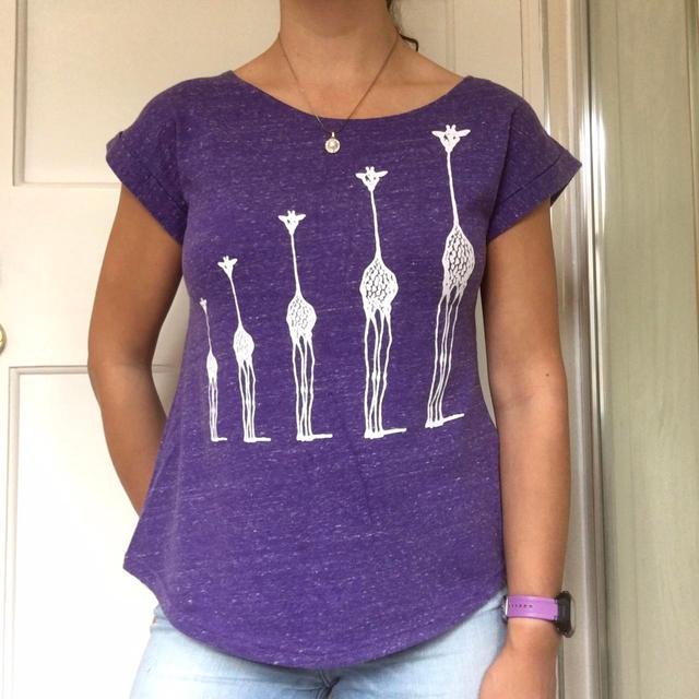 Vintage Women's T-shirt - Purple/White - 8 on Productcaster.