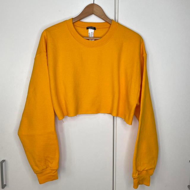 Nasty Gal Women's Sweatshirt - Yellow - M on Productcaster.