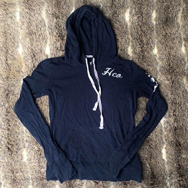 Hollister Co. Women's Sweatshirt - Navy - 12 on Productcaster.