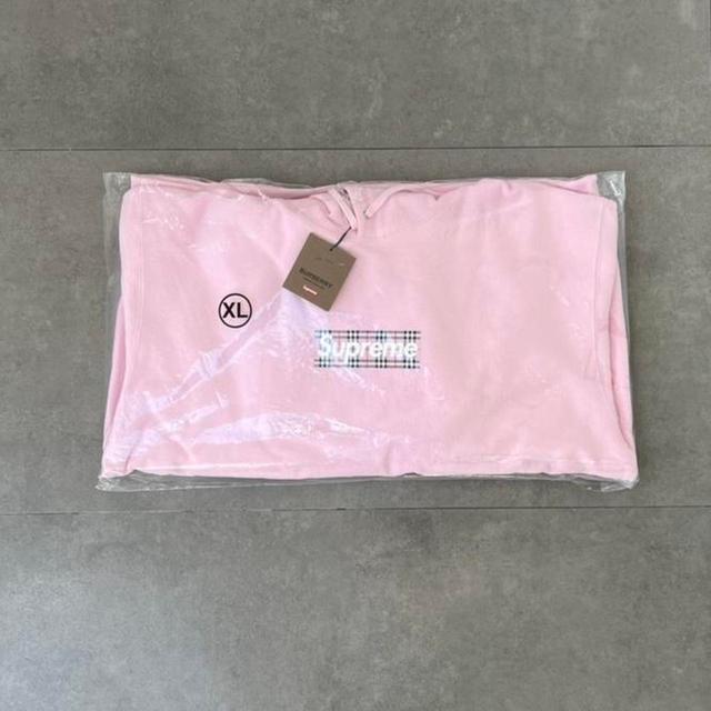 Burberry Men's Hoodie - Pink - XL on Productcaster.