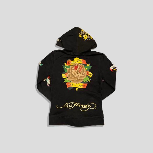 Ed Hardy Women's Hoodie - Black - M on Productcaster.