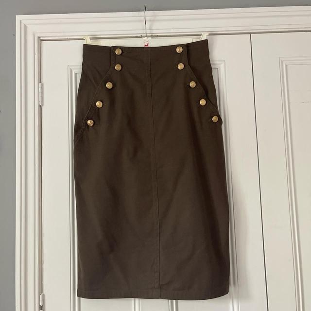 Mondi Women's Midi Skirt - Khaki/Brown - UK 10 on Productcaster.