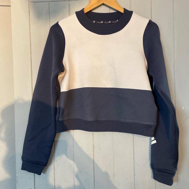 Adidas Women's Sweatshirt - Navy - S on Productcaster.