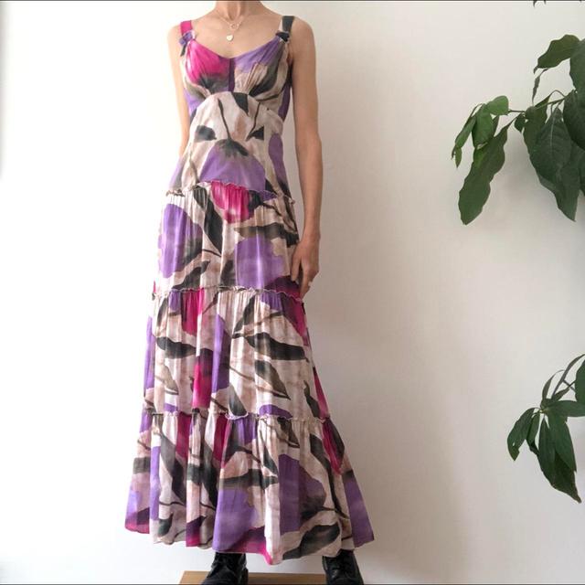 Vintage Women's Maxi Dress - Pink on Productcaster.