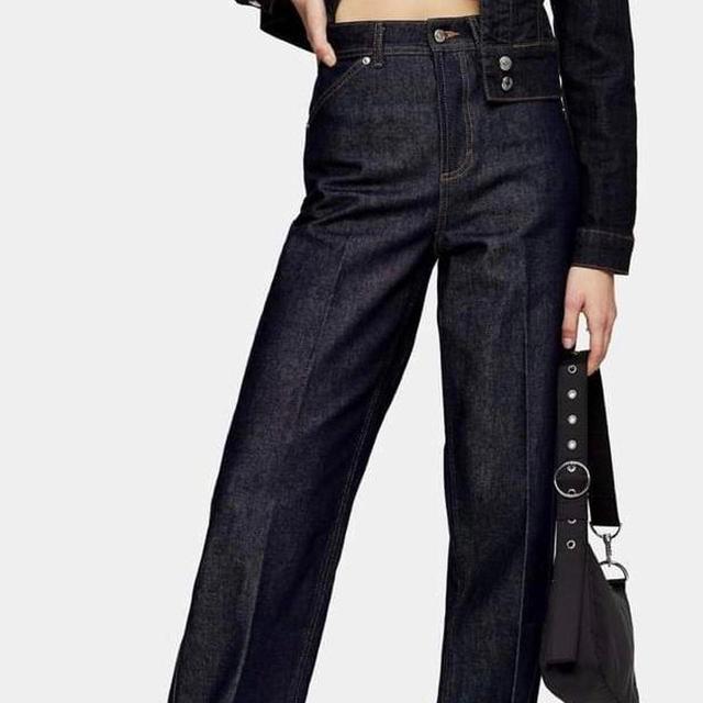 Topshop Women's High waisted Jeans - Navy - 26" on Productcaster.