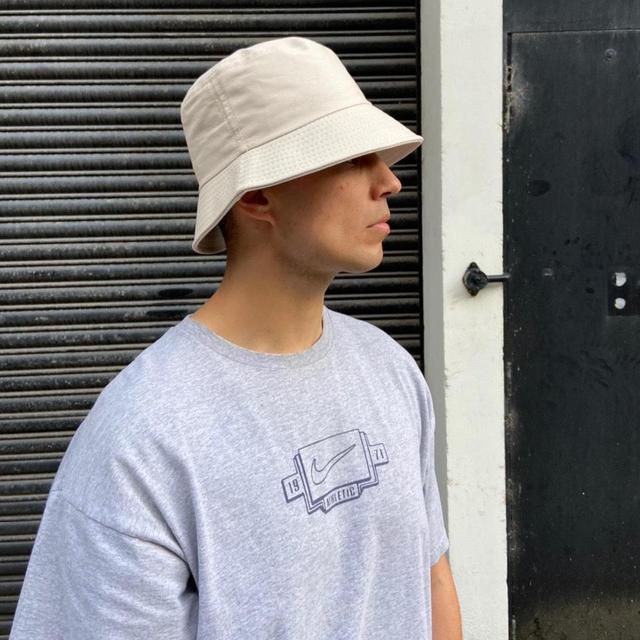 Men's Hat - Cream on Productcaster.