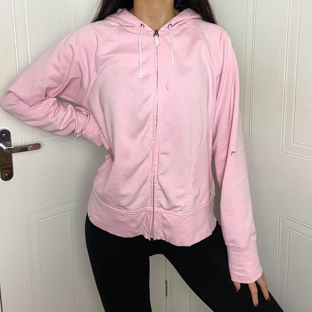 Champion Women's Hoodie - Pink - L on Productcaster.