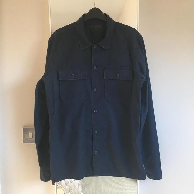 Preloved Men's Shirt - Navy - S on Productcaster.