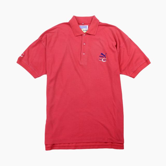 Puma Men's Polo shirt - Red - L on Productcaster.