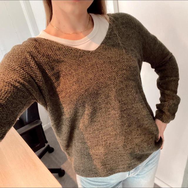 H&M Women's Jumper - Green - S on Productcaster.