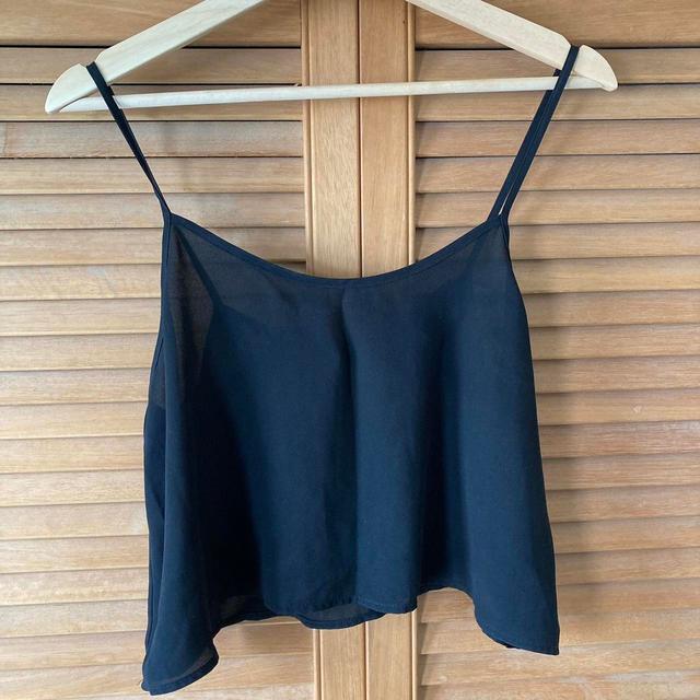 Topshop Women's Crop top - Black - 10 on Productcaster.