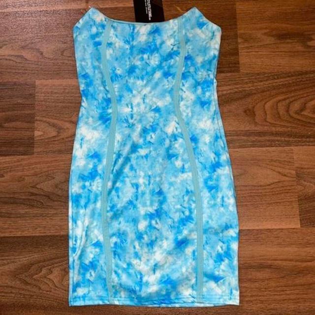 PrettyLittleThing Women's Dress - Blue - 6 on Productcaster.