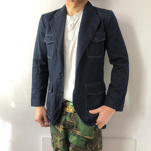 Louis Vuitton Men's Jacket - Navy - M on Productcaster.