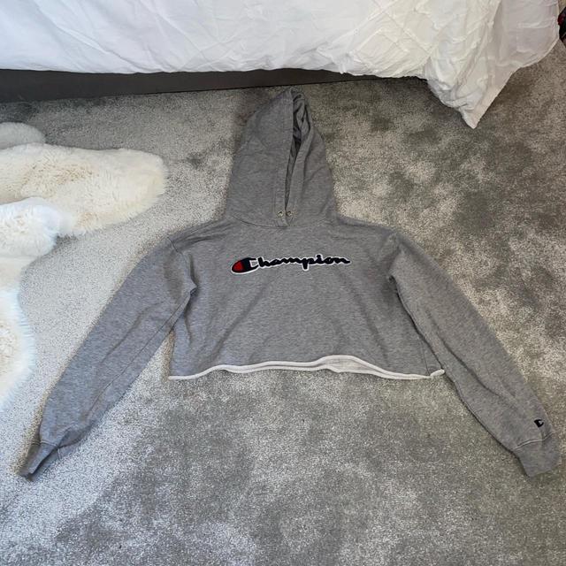 Champion Women's Hoodie - Grey - S on Productcaster.