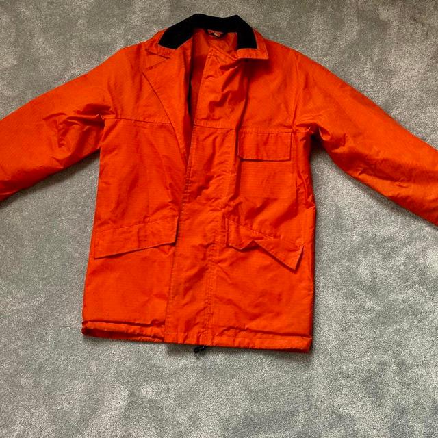 Vintage Men's Raincoat - Orange - XL on Productcaster.