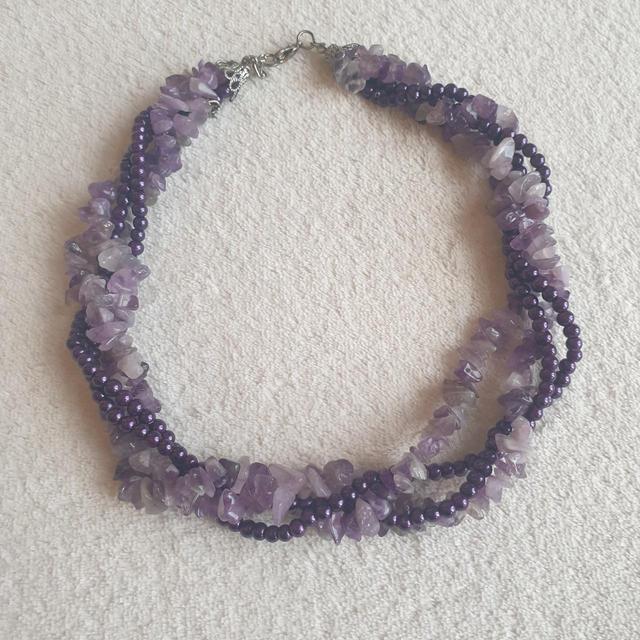 Women's Necklace - Purple on Productcaster.