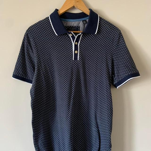 Ted Baker Men's Polo shirt - Blue/Navy - M on Productcaster.