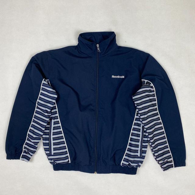 Reebok Men's Lightweight Jacket - Navy/White - S on Productcaster.