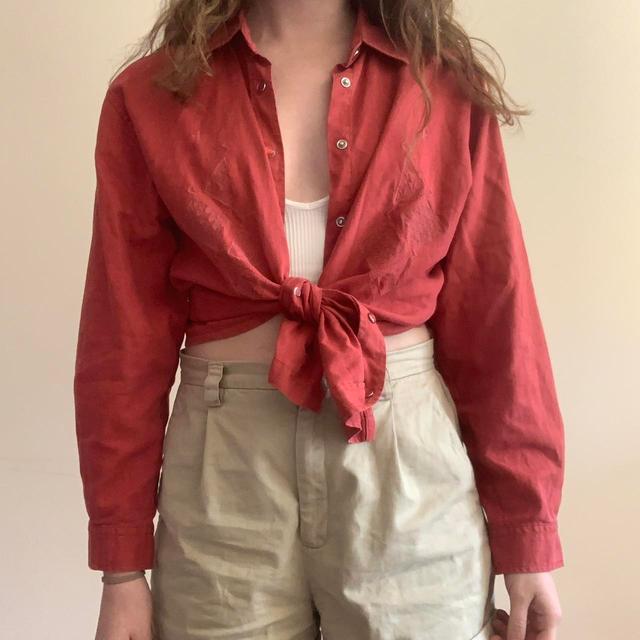 Vintage Women's Shirt - Red - L on Productcaster.