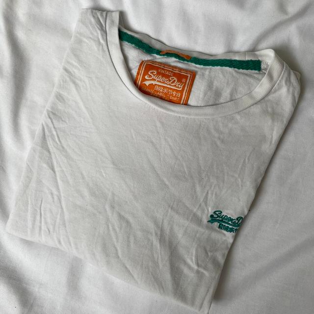 Superdry Men's T-shirt - White - L on Productcaster.