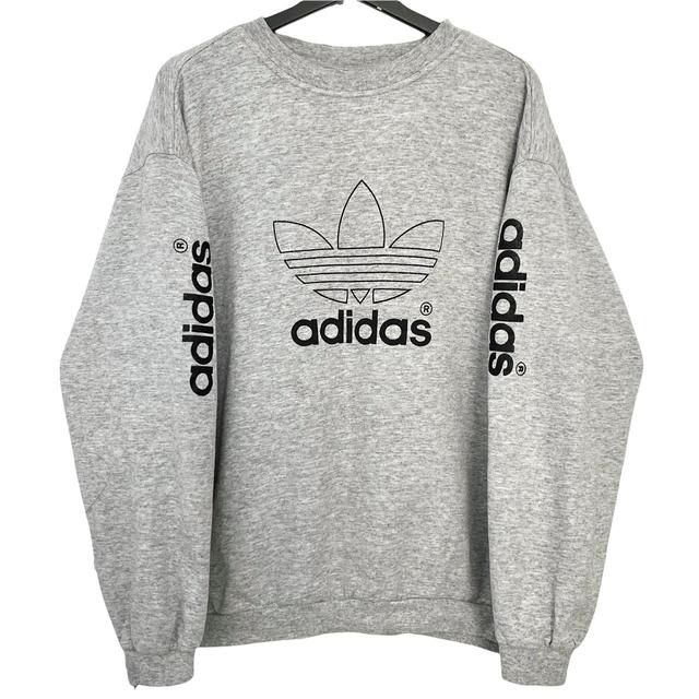 Adidas Men's Sweatshirt - Grey - M on Productcaster.