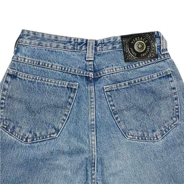 Versace Women's Jeans - Navy - UK 6 on Productcaster.