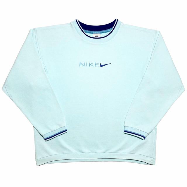 Nike Women's Sweatshirt - Blue - M on Productcaster.