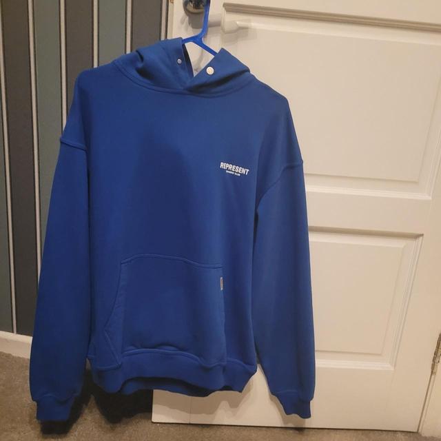 Men's Hoodie - Blue - M on Productcaster.