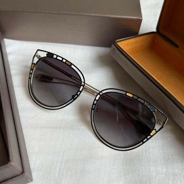 Bulgari Women's Cat eye Sunglasses - Gold on Productcaster.