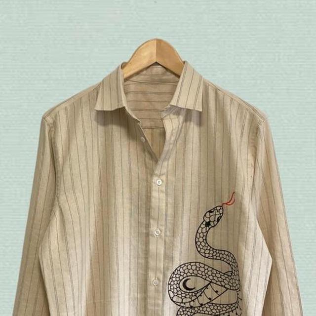 Vintage Men's Shirt - Tan - XL on Productcaster.