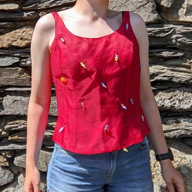 Vintage Women's Vest - Red - 12 on Productcaster.