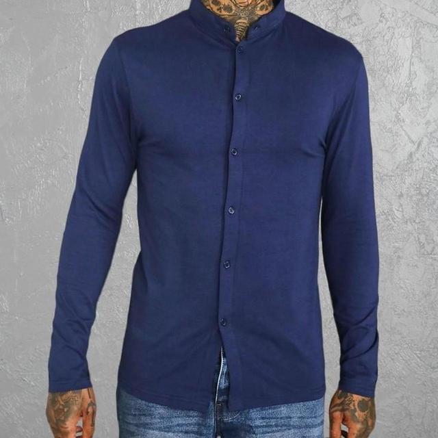 Boohoo Men's Shirt - Navy - M on Productcaster.