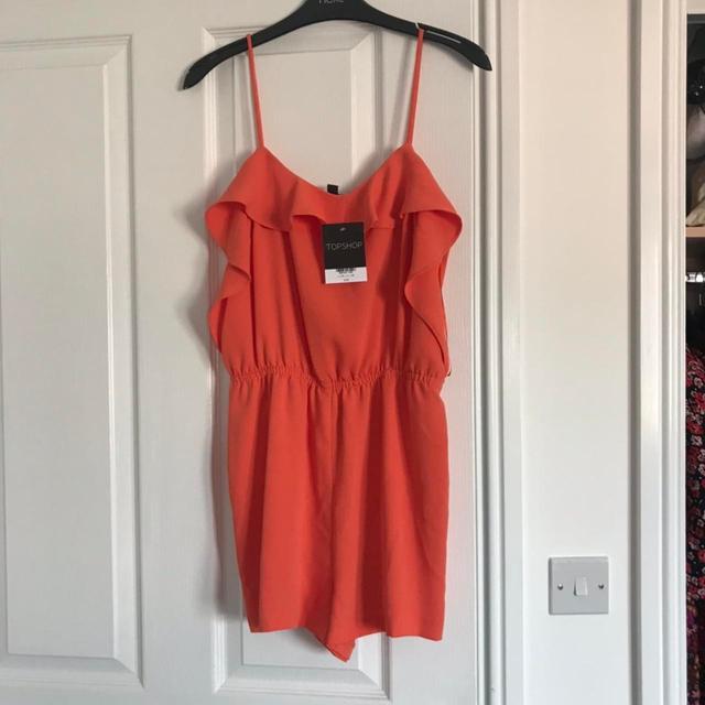 Topshop Women's Playsuit - Orange - UK 10 on Productcaster.