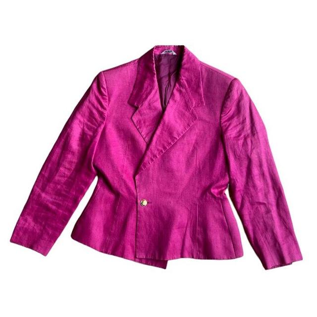 Versace Women's Blazer Jacket - Pink - One size on Productcaster.