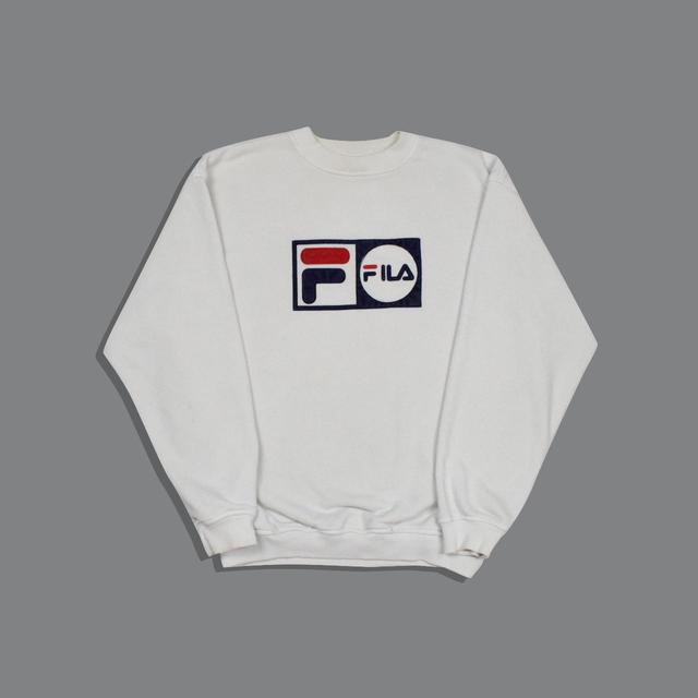 Fila Men's Sweatshirt - White - S on Productcaster.