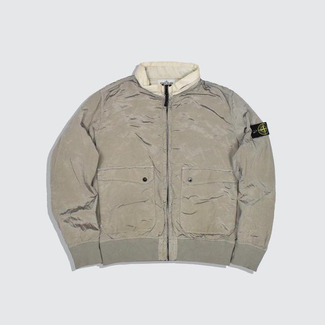 Stone Island Men's Jacket - Silver - M on Productcaster.