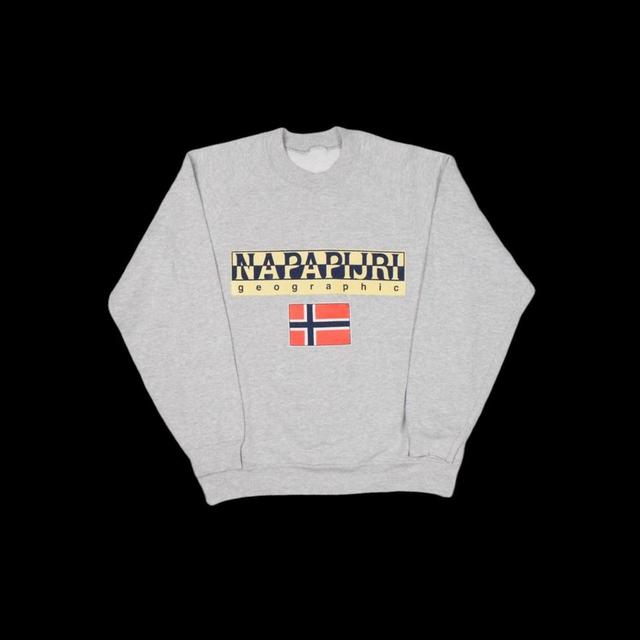 Napapijri Men's Sweatshirt - Grey - S on Productcaster.