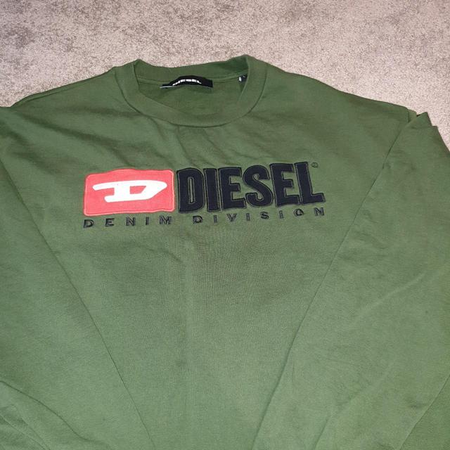 Diesel Men's Sweatshirt - Green - L on Productcaster.