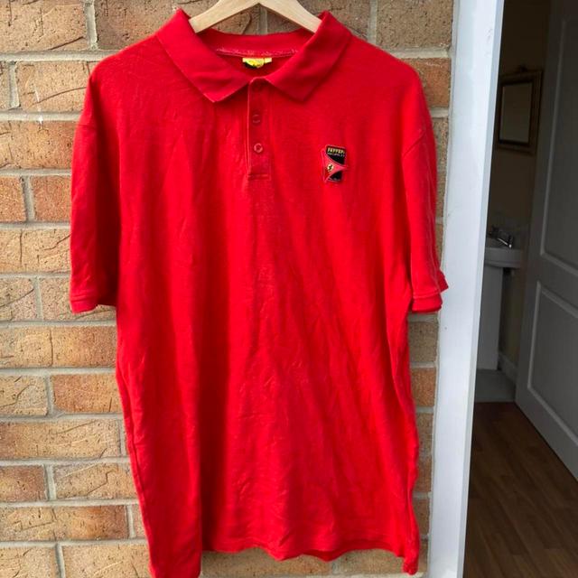 Ferrari Men's Polo shirt - Red - XXL on Productcaster.